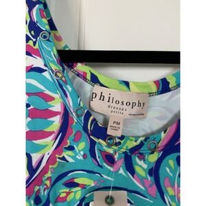 Philosophy's Women's Summer Geometric Colorful Dress, Petite Medium
